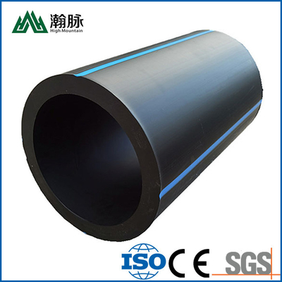 Tubo de drenagem de plástico HDPE 32 mm 40 mm 50 mm 63 mm Tubo de abastecimento de água de HDPE preto