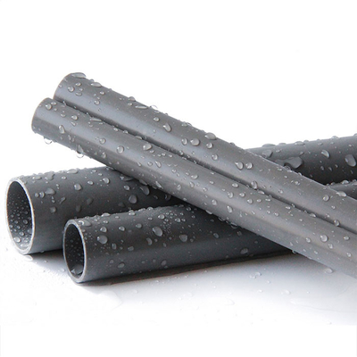Tubulações plásticas adesivas DN20 da drenagem do PVC - DN630 tubulação de fonte da água do cinza UPVC