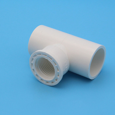 T 25mm dos encaixes de tubulação da fonte da água branca do PVC 30mm personalizados