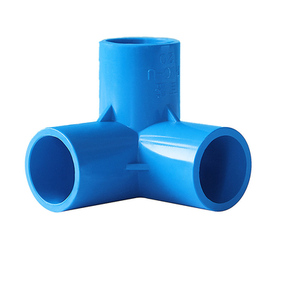 Diâmetro azul dos encaixes de tubulação da água da drenagem do PVC da cor grande cotovelo de 90 graus