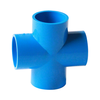 Diâmetro azul dos encaixes de tubulação da água da drenagem do PVC da cor grande cotovelo de 90 graus