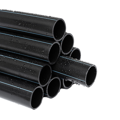 8 polegadas Pe100 PEAD Tubulação de abastecimento de água com espessura Tubulação de plástico preta personalizada