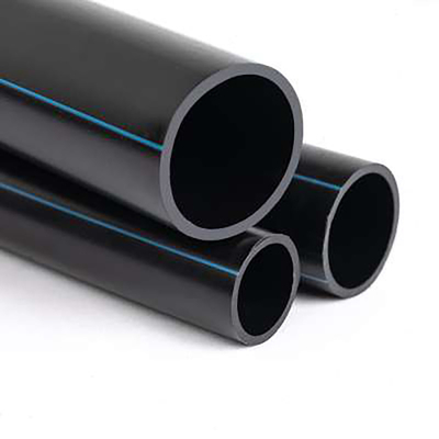 Polietileno de alto densidade plástico do preto da tubulação da água de esgoto da fonte de água do HDPE ISO9001