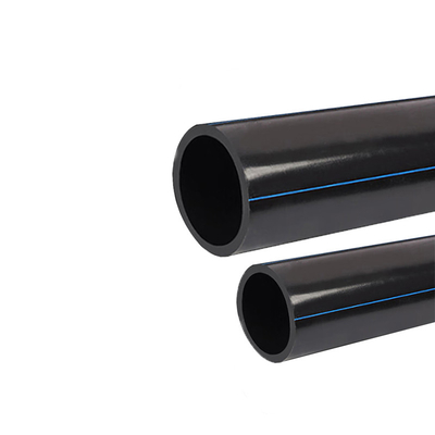 Medidores plásticos pretos das tubulações de dreno PE100 da fonte de água do HDPE 100