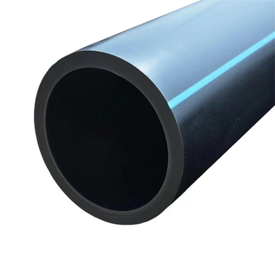 Tubulação de água preta do HDPE do grande diâmetro 300mm da tubulação da matéria prima Pe100 da cor