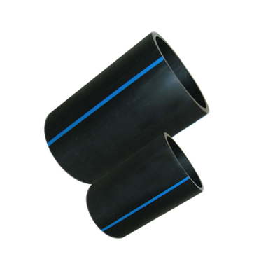 PE100 Tubos de abastecimento de água em HDPE preto/azul com amostras disponíveis