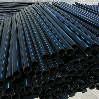 Tubo de hdpe acessível em listras pretas/azuis Resistente à corrosão