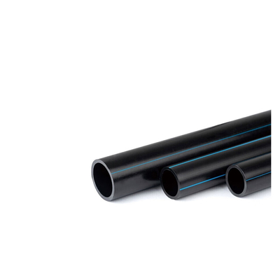 Atraente tubo de água hdpe em faixa preta/azul DN20mm-1600mm
