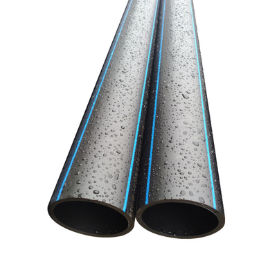 Tubo de água de HDPE azul preto resistente à corrosão