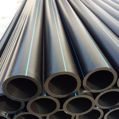 Tubo de água de HDPE azul preto resistente à corrosão