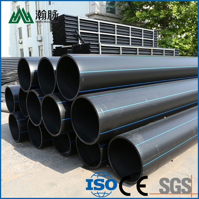 DN16mm-1800mm Hdpe tubo Pe tubo certificado para ISO9001 em azul ou preto