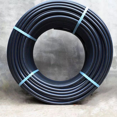 14001 Tubos de abastecimento de água certificados em HDPE com listras azuis