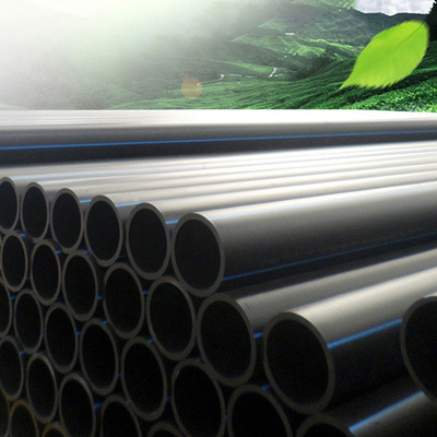 Tubos de abastecimento e drenagem de água de HDPE preto duráveis