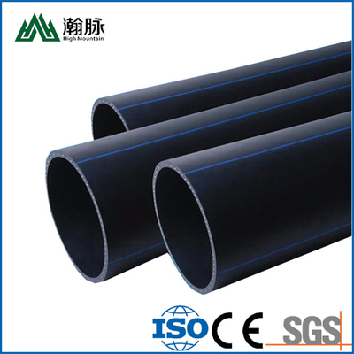 DN16-1800 Tubos de plástico HDPE para abastecimento de água com tubos de drenagem de polietileno resistentes à corrosão