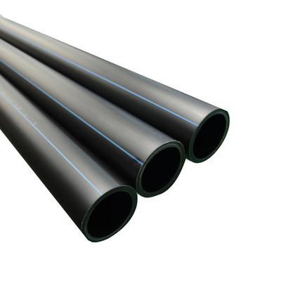 Tubos de abastecimento de água duráveis de HDPE em preto/azul (2,3 a 117,6 mm) Tubos subterrâneos de abastecimento de água