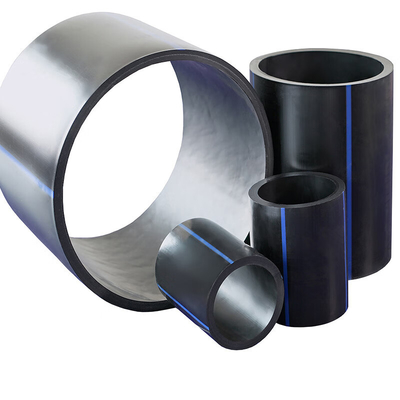 DN16mm-1800mm Tubo de água HDPE preto para engenharia municipal Tubos de abastecimento de água de plástico Tubo de bobina Hdpe