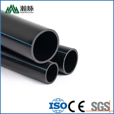 Comprimento conforme exigência do cliente Tubos de abastecimento de água de HDPE com serviços de processamento de corte e espessura de 2,3 mm-117,6 mm