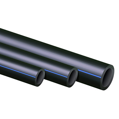 Tubos de abastecimento de água de HDPE resistentes à corrosão DN16mm-1800mm Azul ou preto com faixa azul