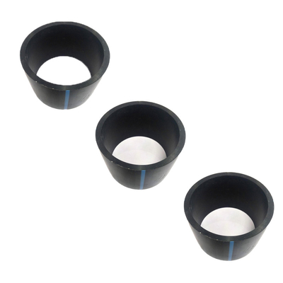 Tubos de abastecimento de água PE HDPE comprimento conforme os requisitos do cliente azul ou preto com faixa azul