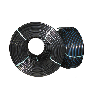 Tubos de abastecimento de água PE HDPE Azul ou preto com faixa azul Para abastecimento de água e drenagem com faixa azul PE