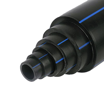 Tubos de abastecimento de água de polietileno HDPE de alta densidade e espessura de 2,3 mm-117,6 mm adequados para redes de distribuição de água