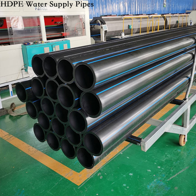 Tubos de água de HDPE sem vazamento resistentes aos raios UV e ao congelamento NSF certificados ISO tamanhos 20-1200mm instalação rápida