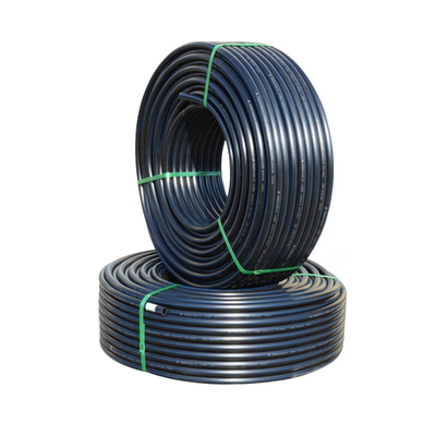 Tubos de abastecimento de água de 20 mm-1200 mm de HDPE para drenagem de água em preto