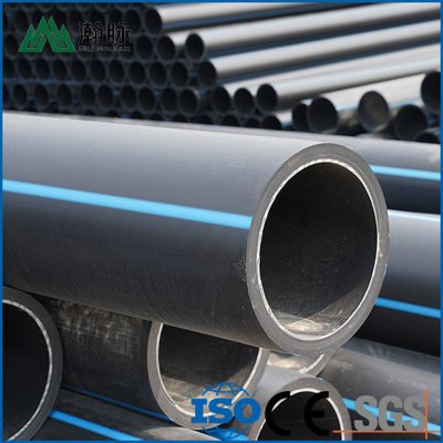 Tubos de abastecimento de água em HDPE duráveis com certificação ISO9001 e faixa de espessura de 2,3 mm a 117,6 mm