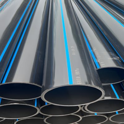 Tubos de Abastecimento de Água de HDPE Plástico Preto para Transporte de Água