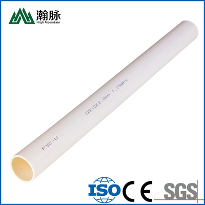 Tubulações de água plásticas duras do PVC 40 50 140 160mm 1.0Mpa 1.6Mpa tubulação de água do PVC de 3 polegadas